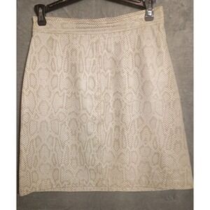 Vtg Dated 1973 "Vera Pelle" Genuine Snakeskin Exotic Mini‎ Skirt Sm Numbered 883